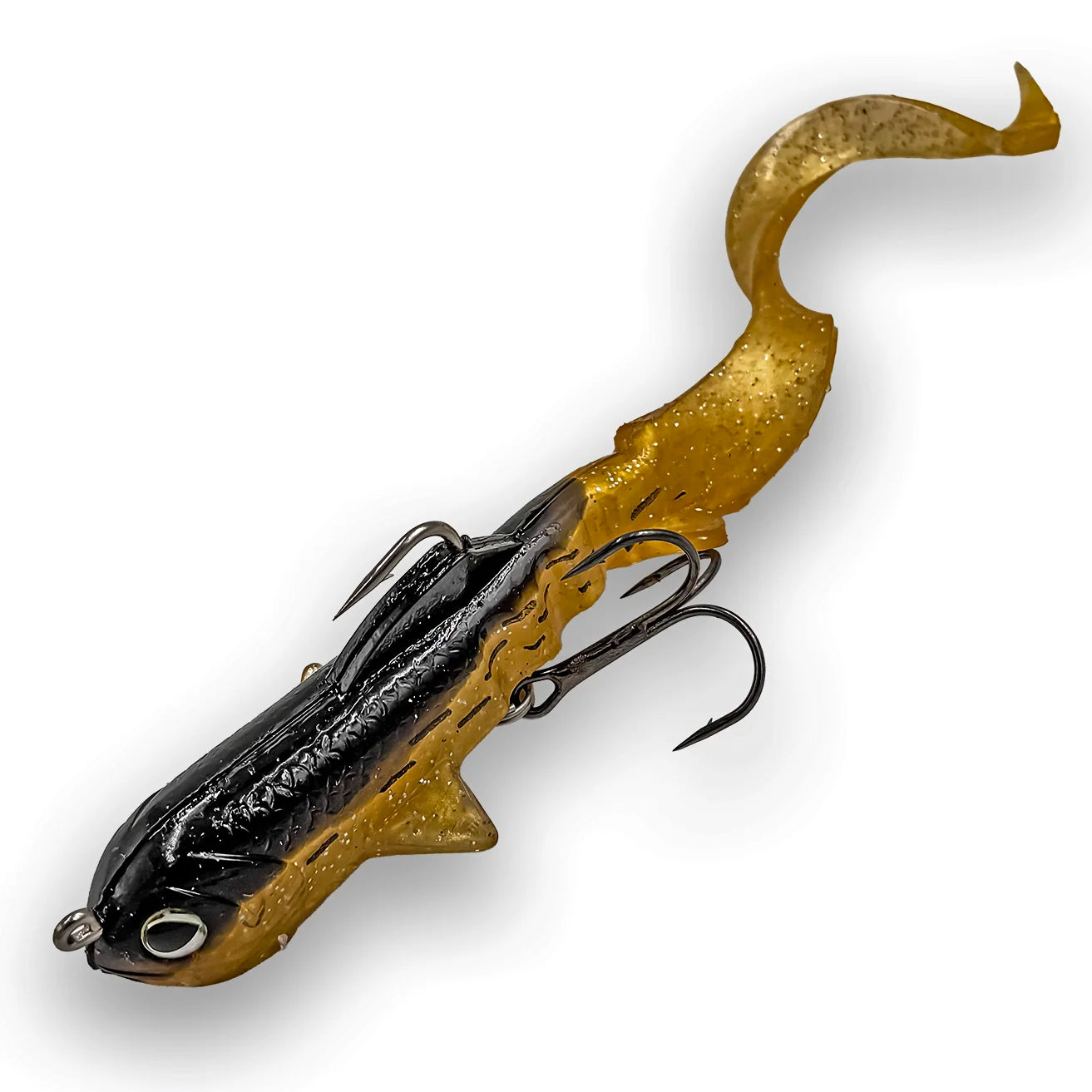Mini D™ 6” Soft Swimbait in Gold Leopard 