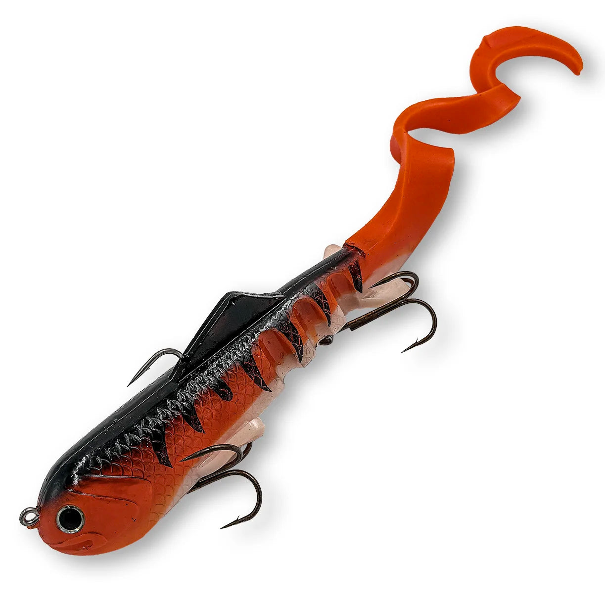 Mag Super D 8 oz musky swimbait in Red Tiger