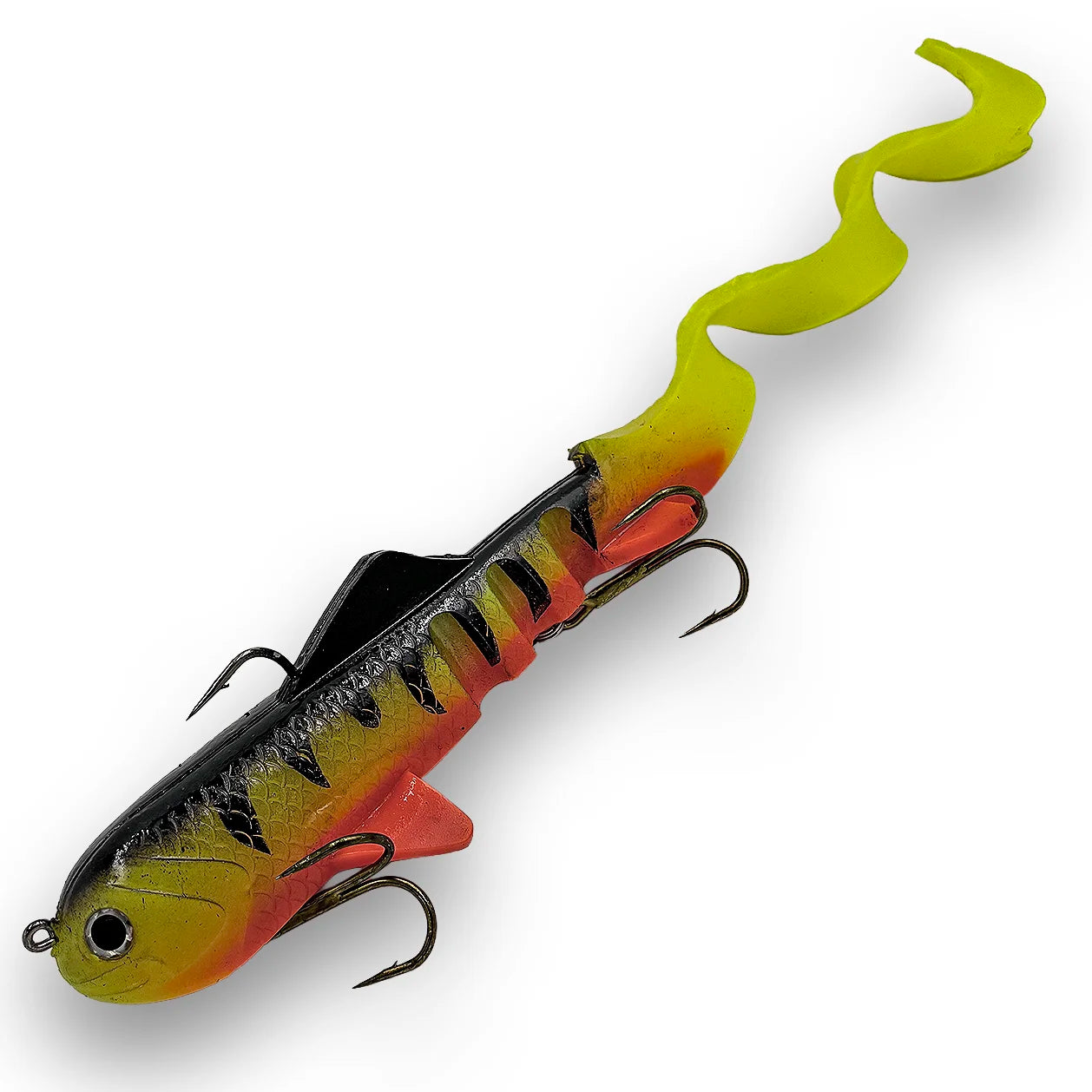 Mag Super D 8 oz musky swimbait in Yellow Perch