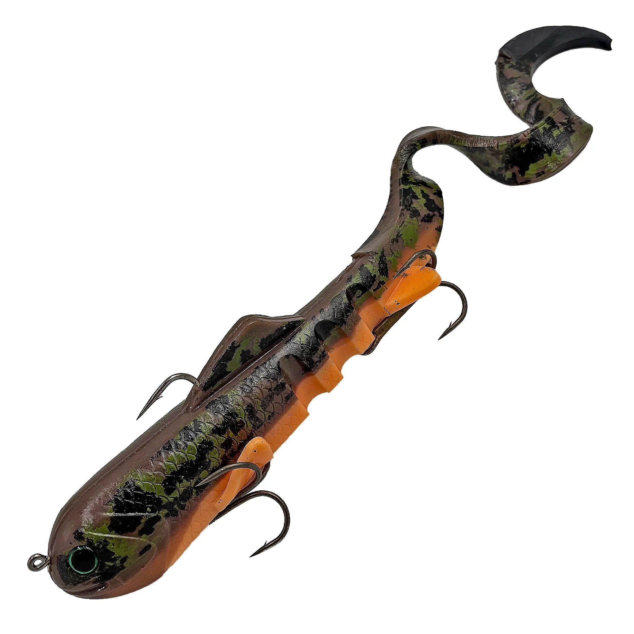 Mag Super D 8 oz musky swimbait in Camo