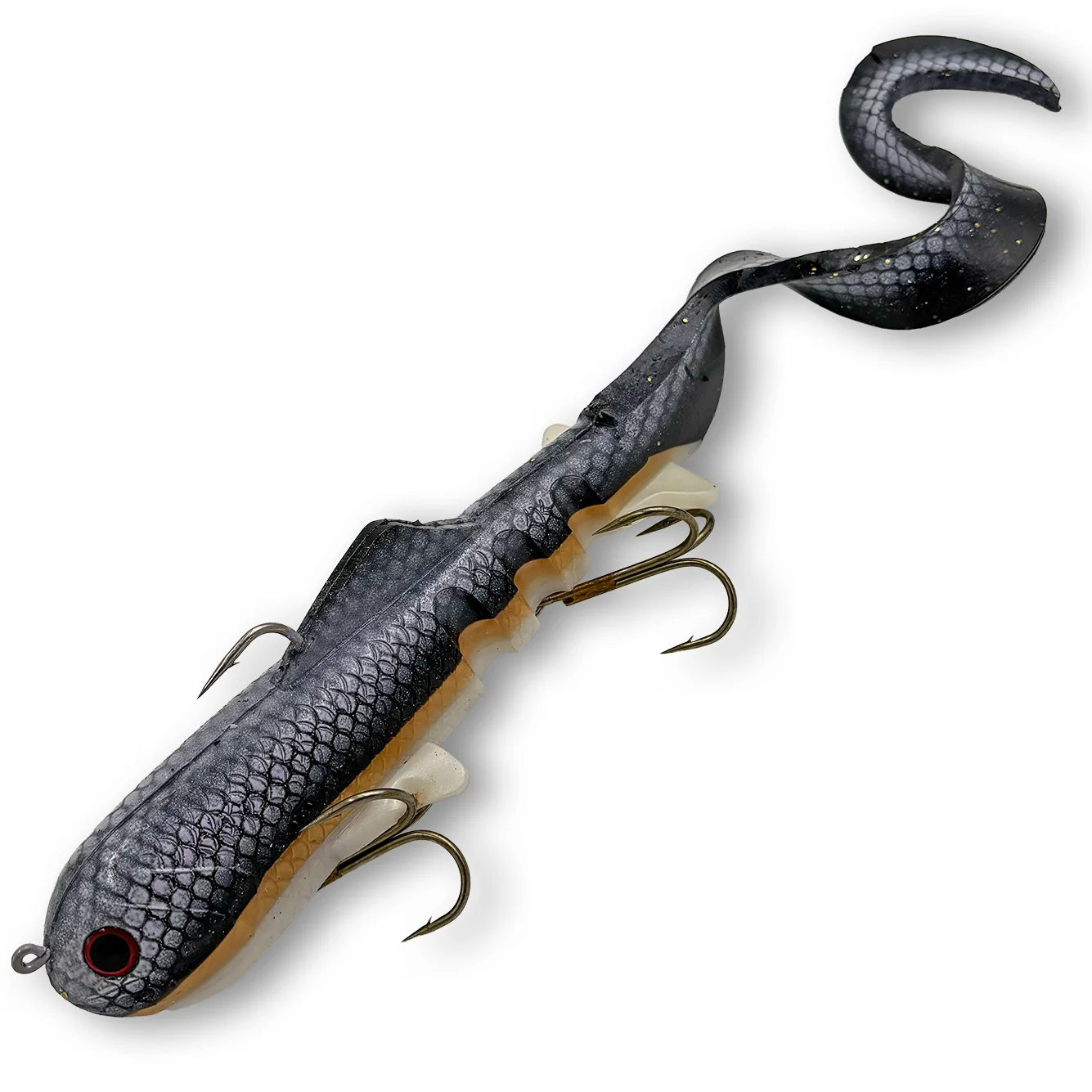 Mag Super D 8 oz musky swimbait in Blackhead Chub