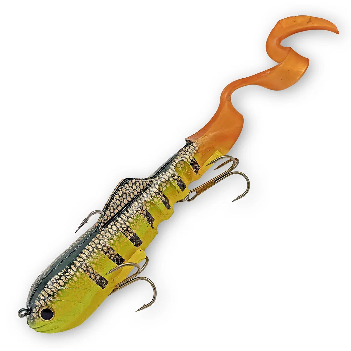 Mag Super D 8 oz musky swimbait in Yellow Belly Perch