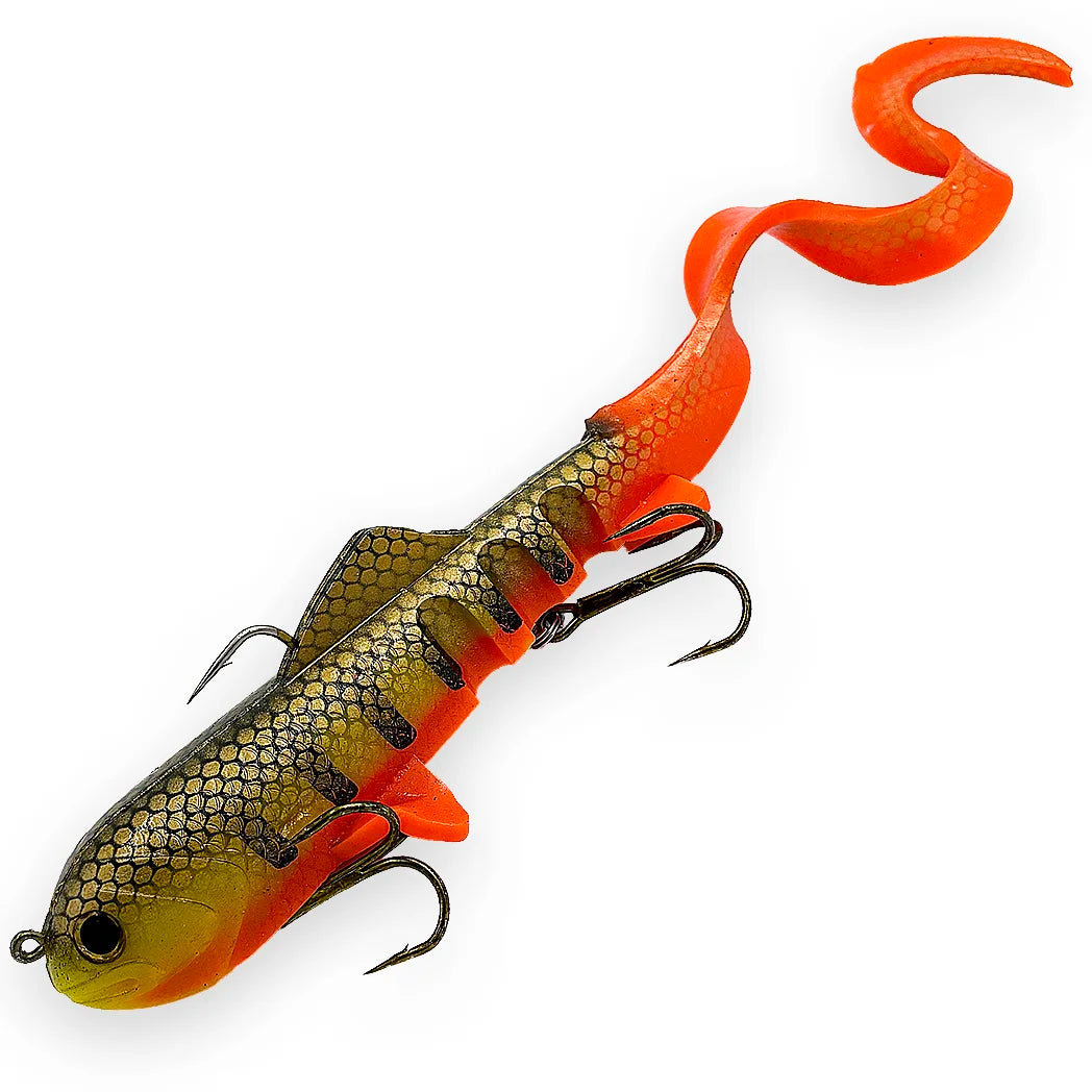 Mag Super D 8 oz musky swimbait in Darkwater Perch