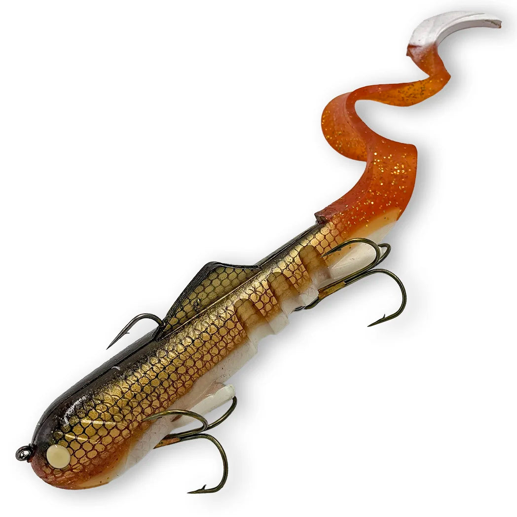 Mag Super D 8 oz musky swimbait in Walleye